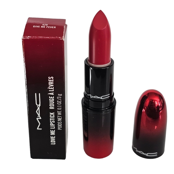 Mac Love Me Lipstick Give Me A Fever NIB - Picture 2 of 9